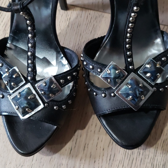 Like🆕️ Miu Miu T Strap Studded Heels - Picture 5 of 7